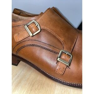 Cole Haan Oxford Shoes Mens 12 US Benton Double Monk Strap II British Tan C26425